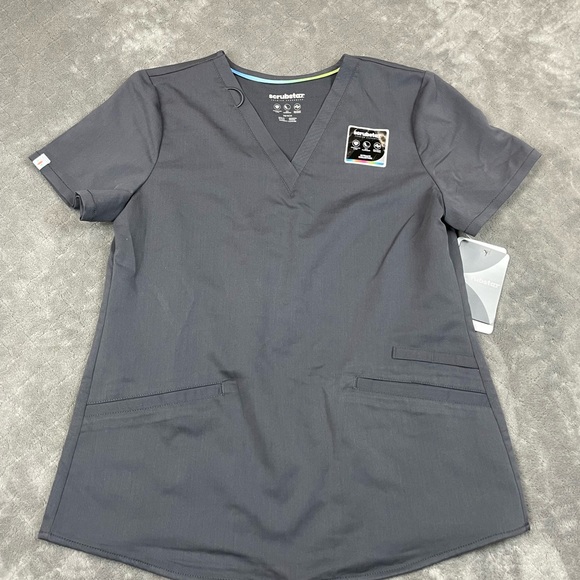 Scrubstar Women’s XS Premium Performance Stretch Scrub Top V-Neck - Picture 2 of 4